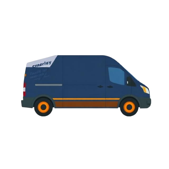 Commercial van icon — mobile tyre fitting for vans and light commercial vehicles
