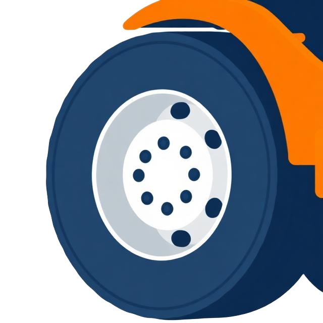 HGV truck tyre icon — heavy goods vehicle tyre fitting service